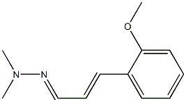 2-Methoxycinnamaldehyde dimethyl hydrazone,,结构式