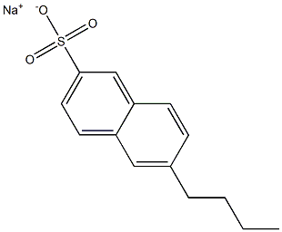 6-Butyl-2-naphthalenesulfonic acid sodium salt,,结构式