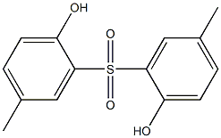 2,2'-Sulfonylbis(4-methylphenol) 结构式