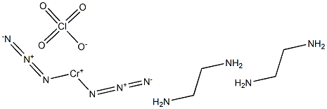 cis-Diazidobis(ethylenediamine)chromium(III) perchlorate 结构式
