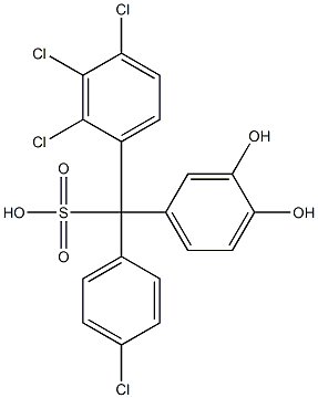 (4-Chlorophenyl)(2,3,4-trichlorophenyl)(3,4-dihydroxyphenyl)methanesulfonic acid|