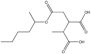 ブタン-1,2,3-トリカルボン酸2-ヘキシル 化学構造式