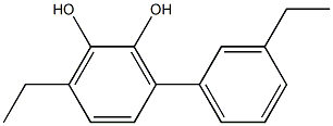 3-(3-Ethylphenyl)-6-ethylbenzene-1,2-diol 结构式