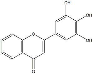 3',4',5'-Trihydroxyflavone Structure