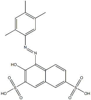 3-Hydroxy-4-[(2,4,5-trimethylphenyl)azo]-2,7-naphthalenedisulfonic acid