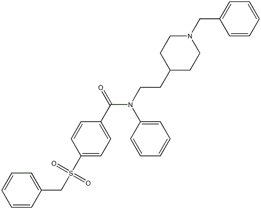 N-[2-(1-Benzyl-4-piperidinyl)ethyl]-4-benzylsulfonyl-N-phenylbenzamide Structure