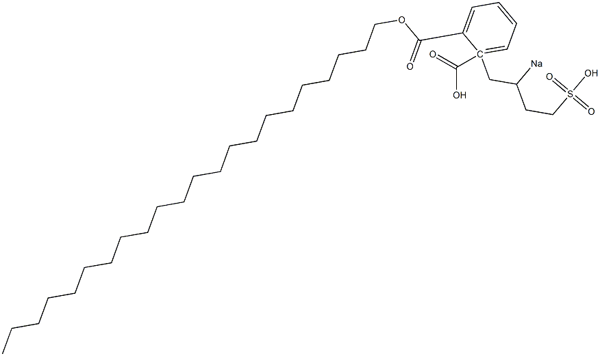 Phthalic acid 1-docosyl 2-(2-sodiosulfobutyl) ester Struktur