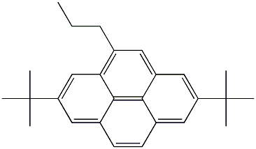 2,7-Di(1,1-dimethylethyl)-4-propylpyrene,,结构式
