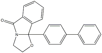 2,3-Dihydro-9b-(4-phenylphenyl)oxazolo[2,3-a]isoindol-5(9bH)-one 结构式