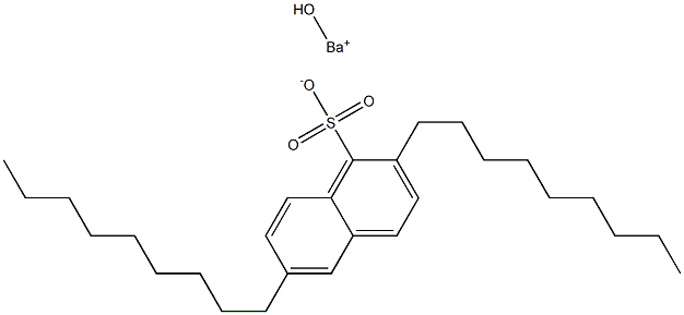 2,6-Dinonyl-1-naphthalenesulfonic acid hydroxybarium salt Structure