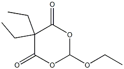 2-Ethoxy-5,5-diethyl-1,3-dioxane-4,6-dione,,结构式
