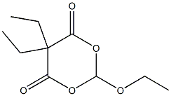 2-Ethoxy-5,5-diethyl-1,3-dioxane-4,6-dione Struktur