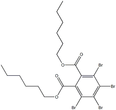 Tetrabromophthalic acid dihexyl ester Structure