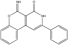 5-Imino-2-phenyl-5H-[1]benzopyrano[3,4-c]pyridin-4(3H)-one Structure