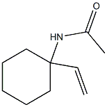 N-アセチル-1-エテニルシクロヘキサン-1-アミン 化学構造式