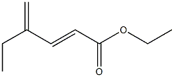 4-Methylene-2-hexenoic acid ethyl ester Struktur