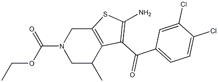  2-Amino-3-(3,4-dichlorobenzoyl)-4,5,6,7-tetrahydro-4-methyl-6-ethoxycarbonylthieno[2,3-c]pyridine
