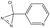 3-(3-ピリジル)-3-クロロ-3H-ジアジリン 化学構造式