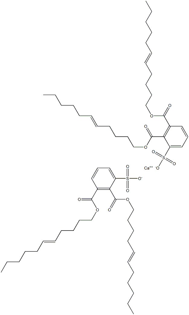 Bis[2,3-di(5-undecenyloxycarbonyl)benzenesulfonic acid]calcium salt,,结构式
