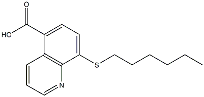 8-[Hexylthio]quinoline-5-carboxylic acid|