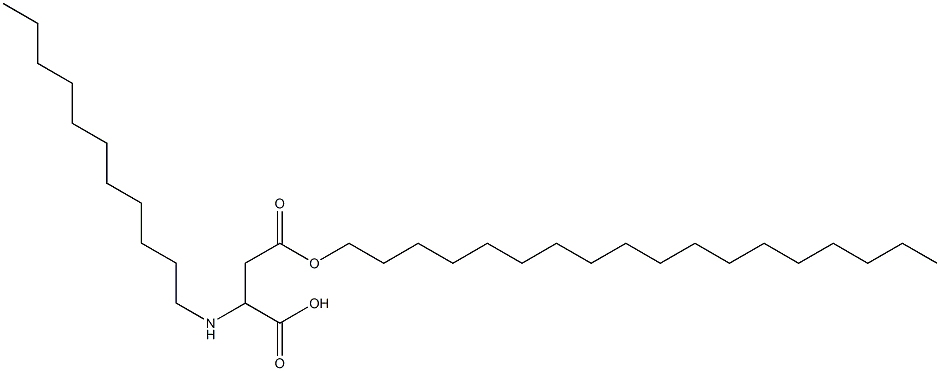 2-Undecylamino-3-(octadecyloxycarbonyl)propionic acid Structure