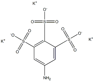 5-Amino-1,2,3-benzenetrisulfonic acid tripotassium salt 结构式