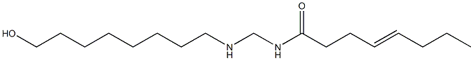 N-[[(8-Hydroxyoctyl)amino]methyl]-4-octenamide Structure