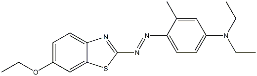 2-[4-Diethylamino-2-methylphenylazo]-6-ethoxybenzothiazole