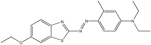  2-[4-Diethylamino-2-methylphenylazo]-6-ethoxybenzothiazole