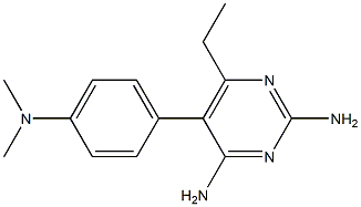 2,4-Diamino-6-ethyl-5-(4-(dimethylamino)phenyl)pyrimidine Structure