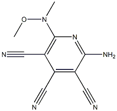 2-Amino-6-(N-methoxy-N-methylamino)-3,4,5-pyridinetricarbonitrile,,结构式
