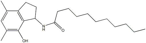 2,3-Dihydro-3-[undecanoylamino]-5,7-dimethyl-1H-inden-4-ol Structure