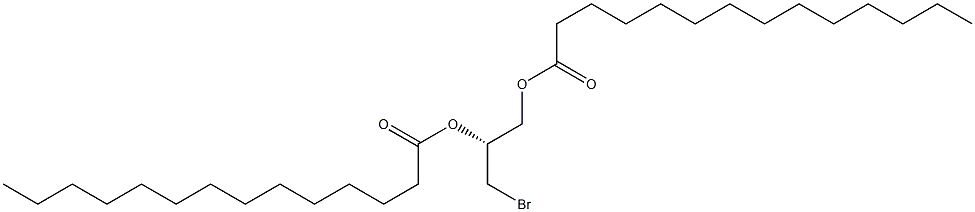 [R,(+)]-3-Bromo-1,2-propanediol dimyristate Structure