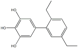  5-(2,5-Diethylphenyl)benzene-1,2,3-triol