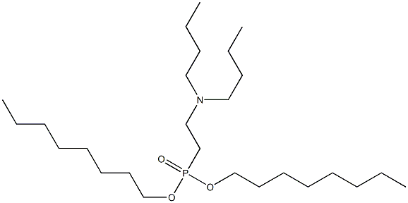 2-(Dibutylamino)ethylphosphonic acid dioctyl ester Structure