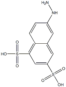 6-Hydrazino-1,3-naphthalenedisulfonic acid Structure