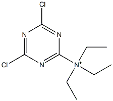 2,6-Dichloro-N,N,N-triethyl-1,3,5-triazin-4-aminium Structure