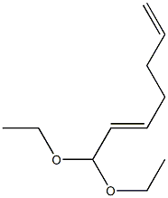 2,6-Heptadienal diethyl acetal,,结构式