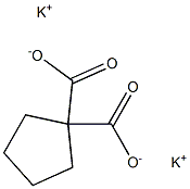 1,1-Cyclopentanedicarboxylic acid dipotassium salt Struktur