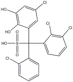 (2-Chlorophenyl)(2,3-dichlorophenyl)(5-chloro-2,3-dihydroxyphenyl)methanesulfonic acid|