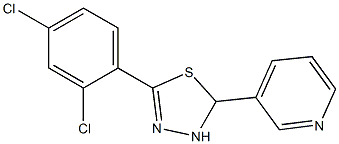 5-(2,4-Dichlorophenyl)-2,3-dihydro-2-(3-pyridinyl)-1,3,4-thiadiazole 结构式