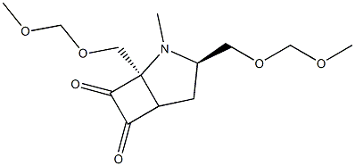 (2R,5R)-2,5-ビス(メトキシメトキシメチル)-1-メチルオキサリルテトラヒドロ-1H-ピロール 化学構造式
