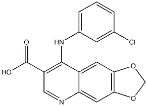 4-[[3-Chlorophenyl]amino]-6,7-(methylenedioxy)quinoline-3-carboxylic acid