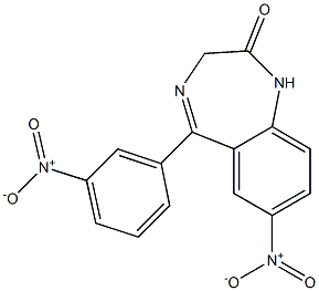  1,3-Dihydro-7-nitro-5-(5-nitrophenyl)-2H-1,4-benzodiazepin-2-one