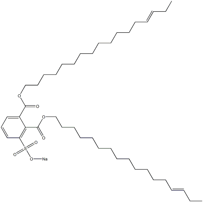 3-(Sodiosulfo)phthalic acid di(14-heptadecenyl) ester Structure