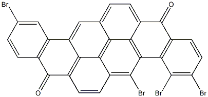 3,4,5,11-Tetrabromo-8,16-pyranthrenedione,,结构式