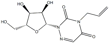 3-(2-Propenyl)-6-azauridine 结构式
