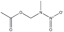 酢酸(メチルニトロアミノ)メチル 化学構造式