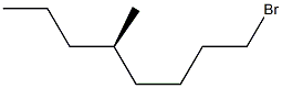 [R,(-)]-1-Bromo-5-methyloctane 结构式