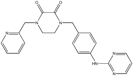 1-(2-Pyridinylmethyl)-4-[4-(2-pyrimidinylamino)benzyl]-2,3-piperazinedione